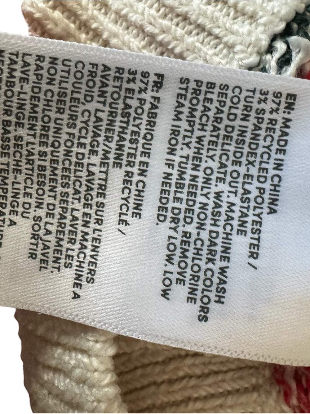Lands End Mens Sweater Fair Isle Dog Holiday Christmas Cream Nordic Large 42-44 - Picture 9 of 14